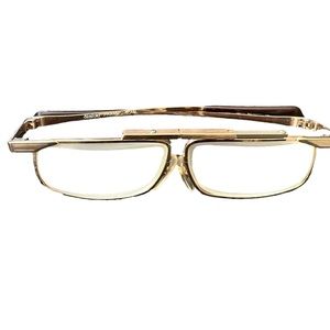 KANDA SLIMFOLD JAPAN FRAME Retractable Gold Tone Frame Prescription Lenses